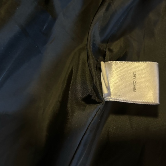 Like New Dana Buchman Black wool blend side zip tie front winter coat - Picture 8 of 12